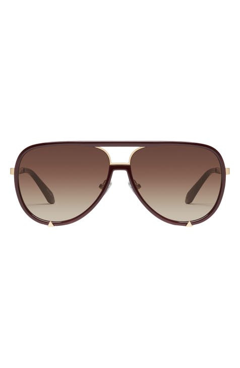 High Profile 51mm Polarized Aviator Sunglasses