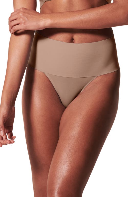 SPANX® Undie-tectable Thong in Cafe Au Lait at Nordstrom, Size X-Large