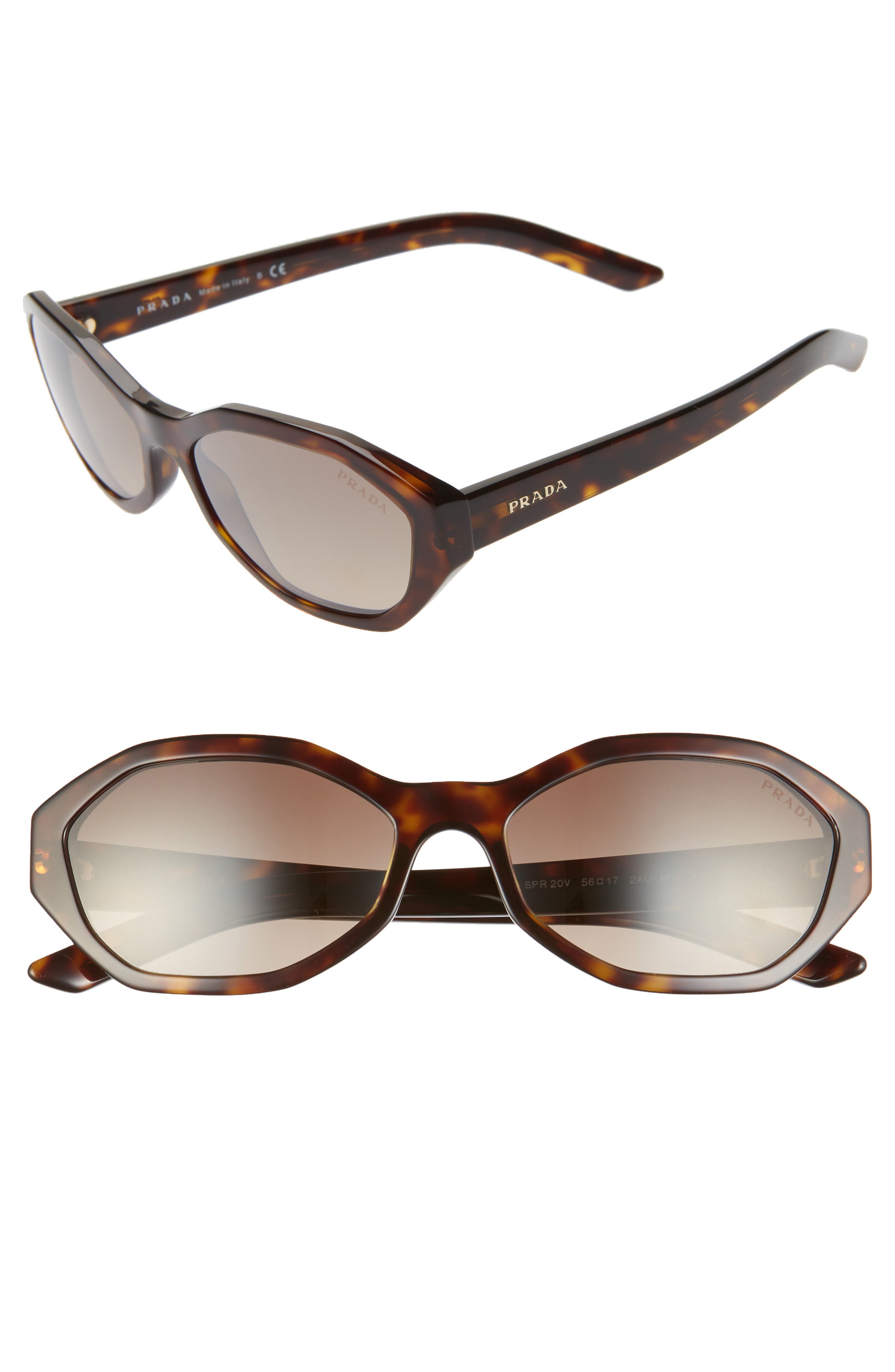 prada 56mm sunglasses