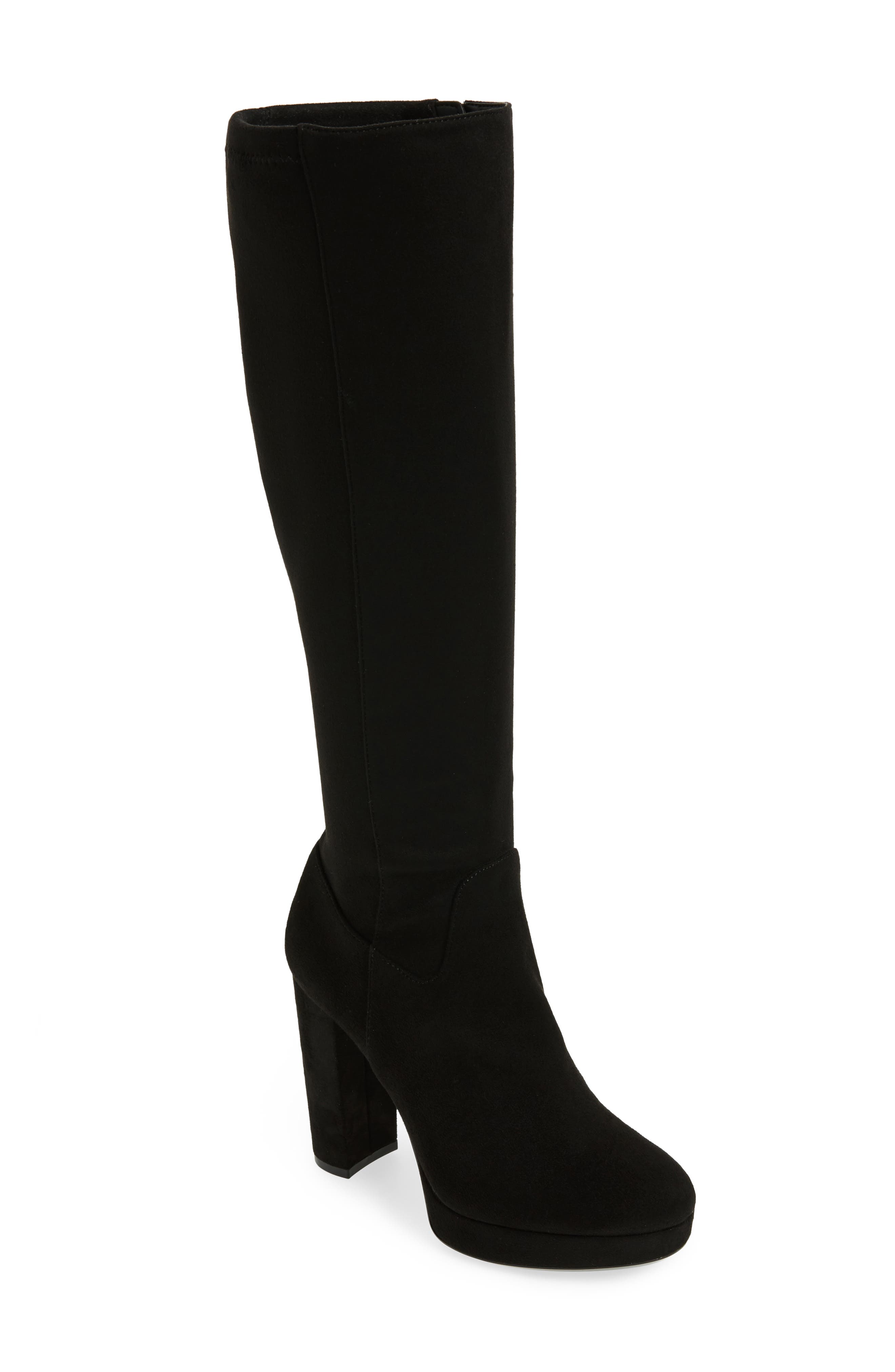 calvin klein tall black boots