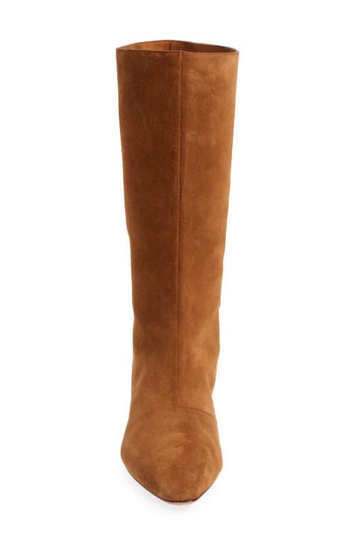 Loeffler Randall Cleo Suede Mid Boots In Cacao