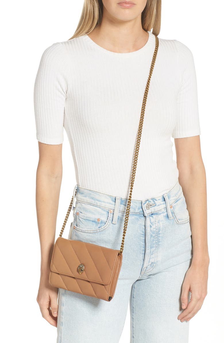 Kurt Geiger London Soho Drench Leather Wallet on a Chain Nordstromrack