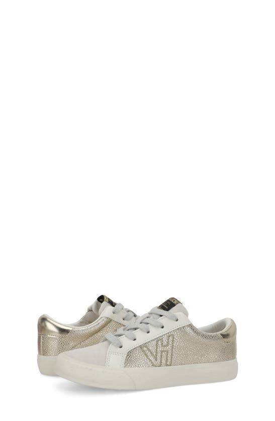 Vintage Havana Kids' Vita Sneaker In Gold Pebbled Multi
