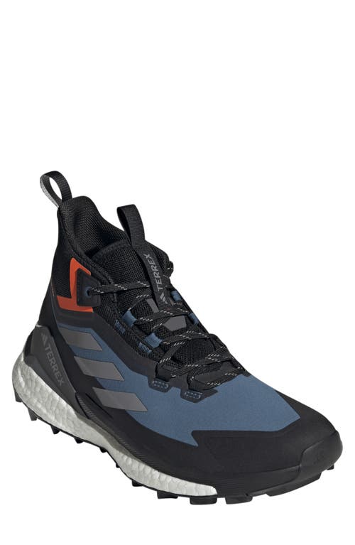 adidas Men's Terrex Free Hiker Gore-Tex Waterproof Hiking Boot Wonder Steel/Grey/Orange at Nordstrom,