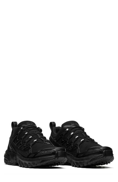 Shop Salomon Gender Inclusive Acs+ Sneaker In Black/black/silver