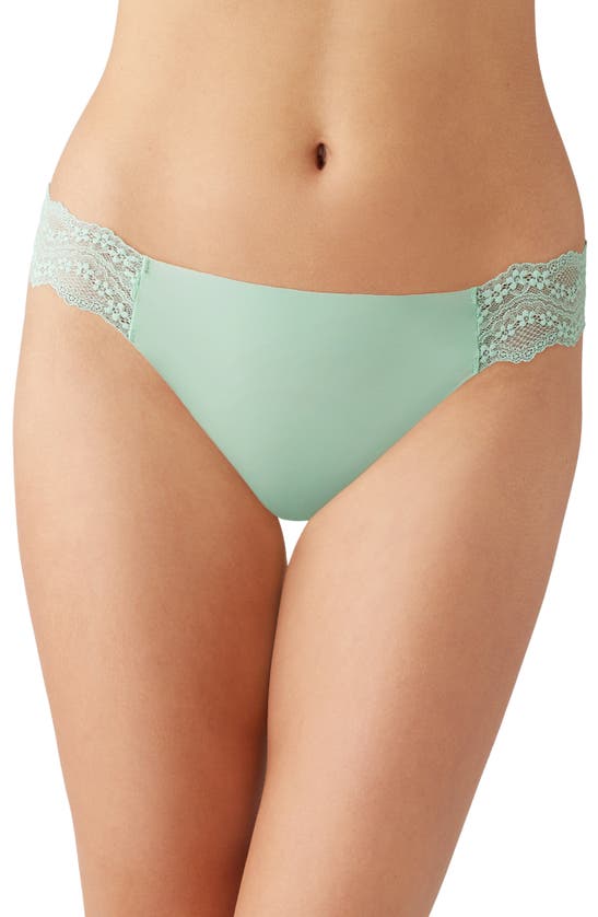 B.tempt'd By Wacoal B.bare Thong In Silt Green