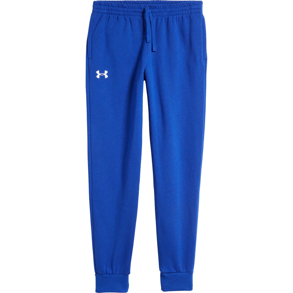 Under Armour Kids' Rival Fleece Joggers In Royal//white