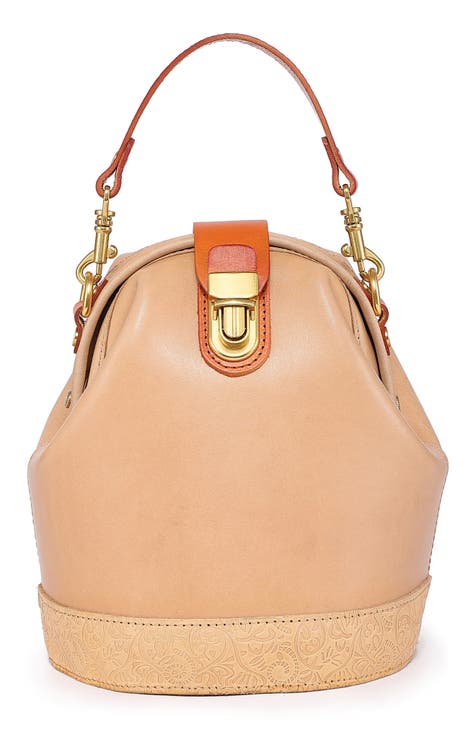 Merci Marie Handbags Chanelle Genuine Leather Bowler, $391, Nordstrom Rack