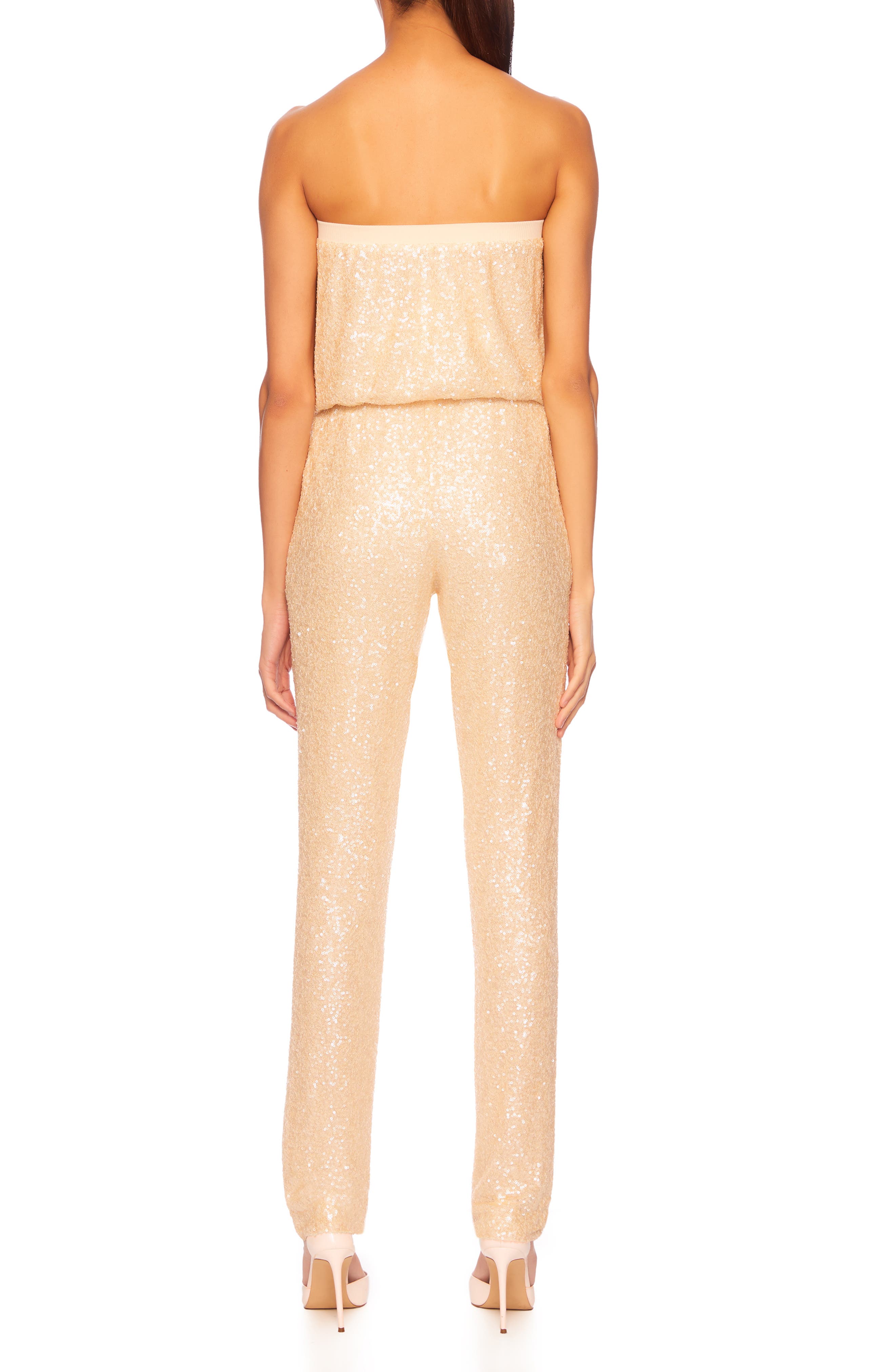 Susana Monaco Sequin Strapless Jumpsuit Nordstrom