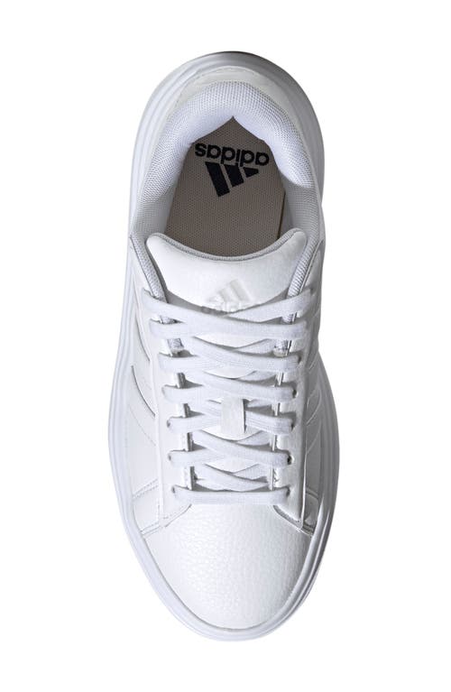 Adidas Originals Adidas Grand Platform Sneaker In White/white/crystal White