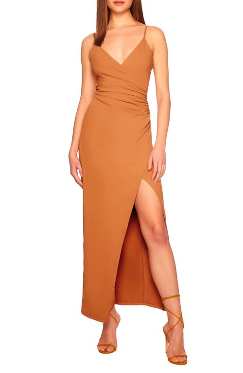 Susana Monaco Wrap Front Side Slit Maxi Dress at Nordstrom,