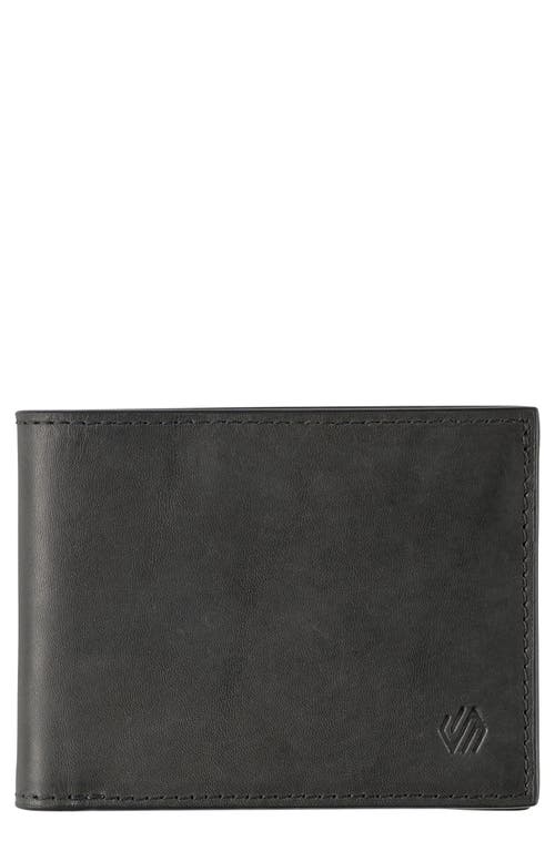 Rhodes Leather Bifold Wallet in Black