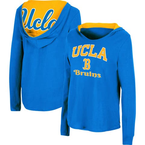 Boxercraft UCLA Football Jersey Ladies Crop Tee Blue