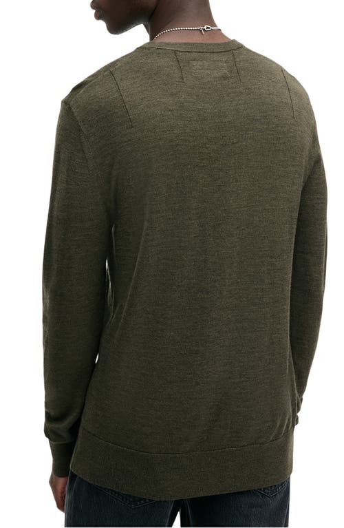 Shop Allsaints Mode Merino Wool Crewneck Sweater In Marley Green