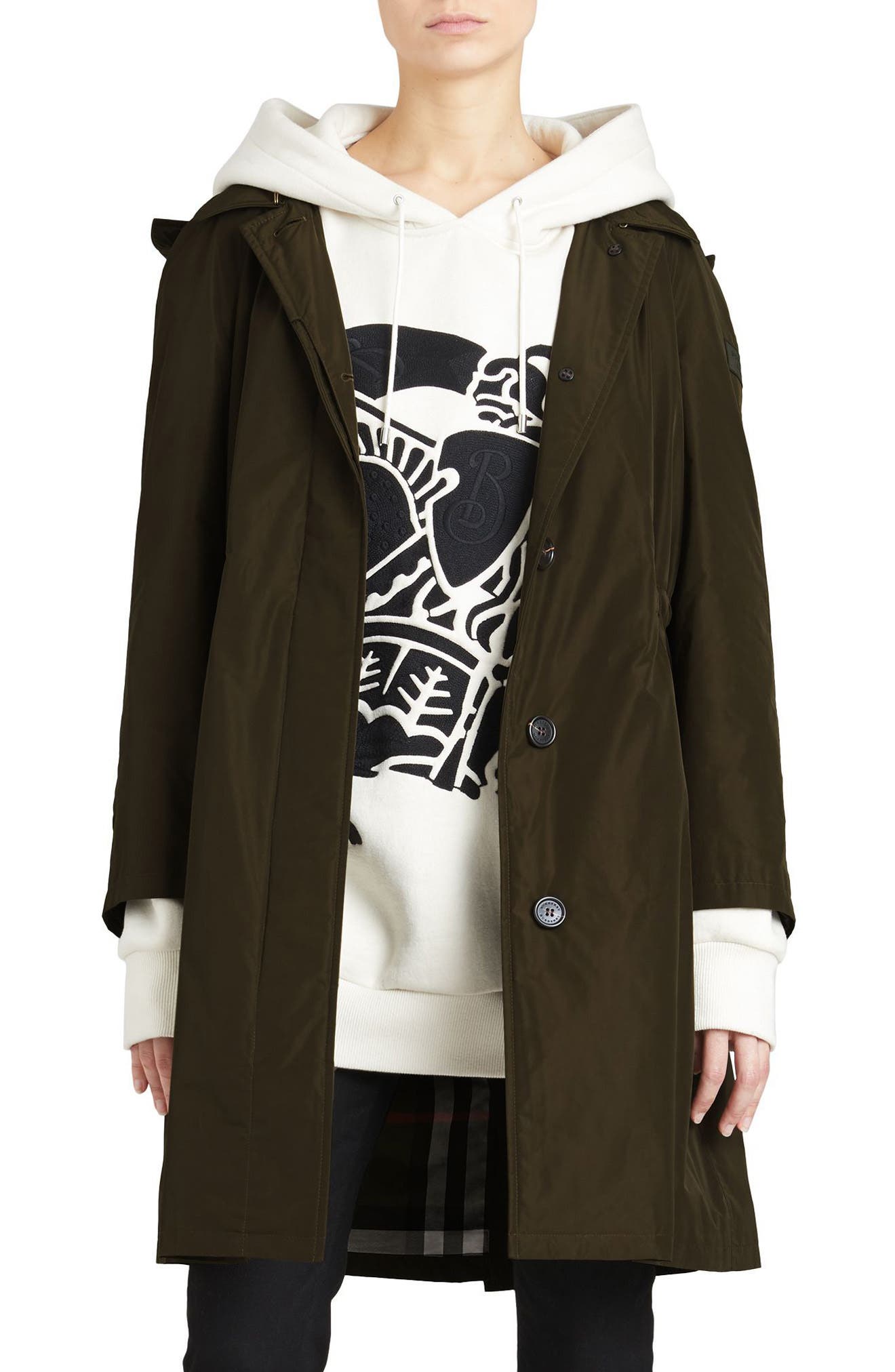 burberry tringford hooded parka