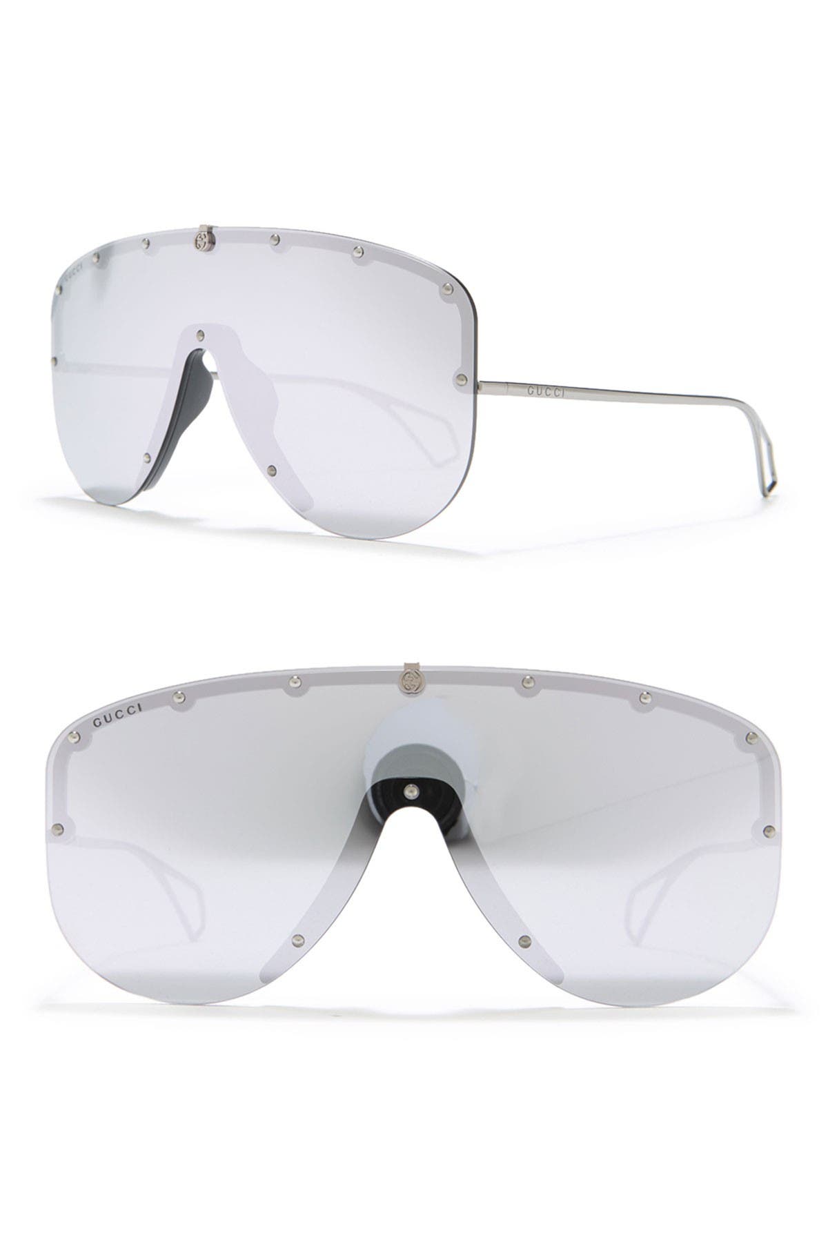 gucci 99mm shield sunglasses