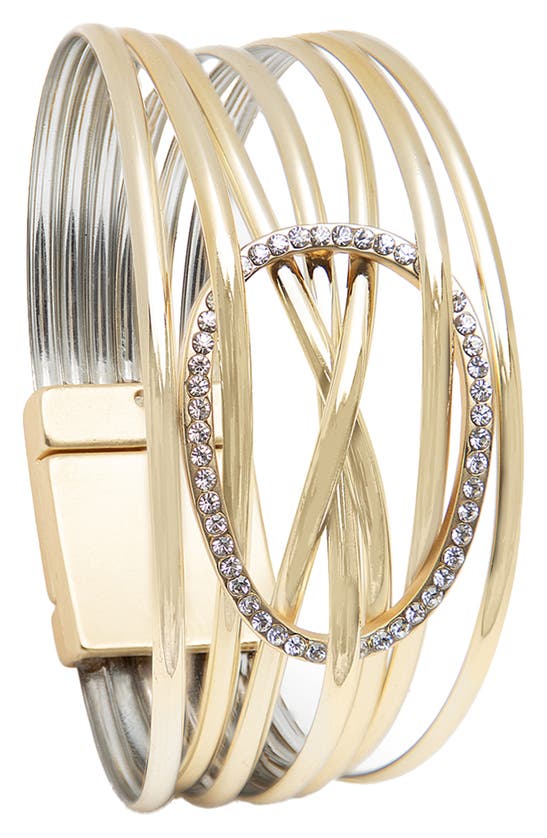 Saachi Crystal Adorned Bracelet In Gold