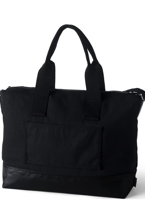 Shop Lands' End Canvas Weekender Duffle Bag In Black