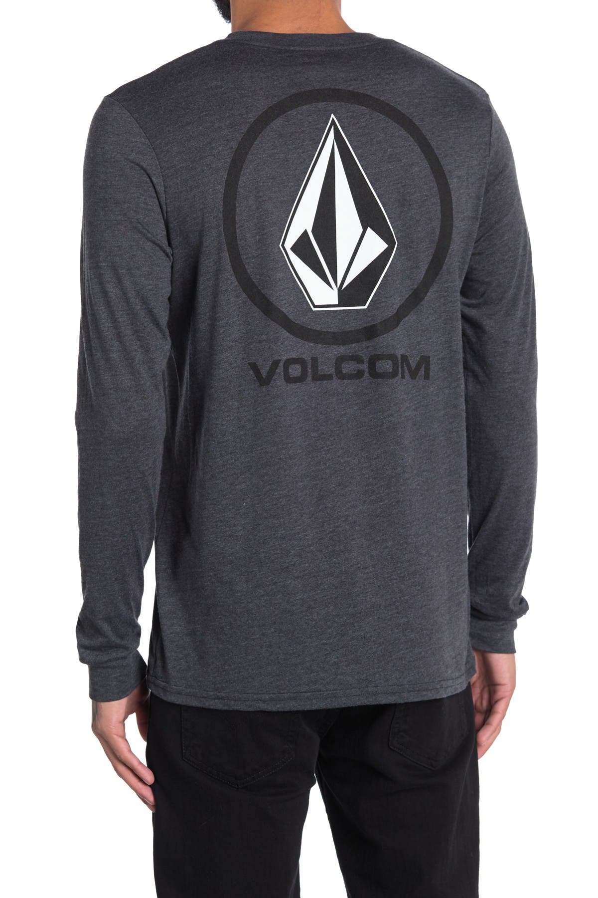 Volcom Euro Corpo Long Sleeve T-shirt In Open Grey9
