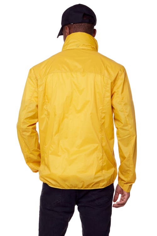 Alpine North Stewart Men's (recycled) Ultralight Windshell Jacket In Yellow