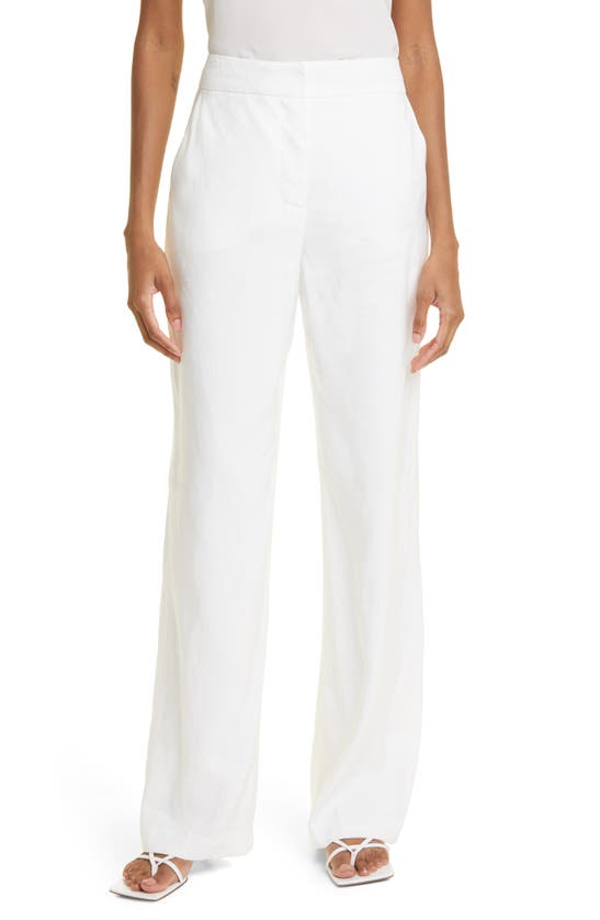 Judith & Charles Quinn Linen Blend Pants In Off White | ModeSens