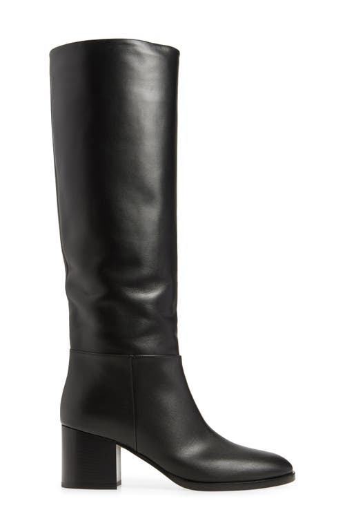 Gianvito Rossi Block Heel Tall Boot In Nero
