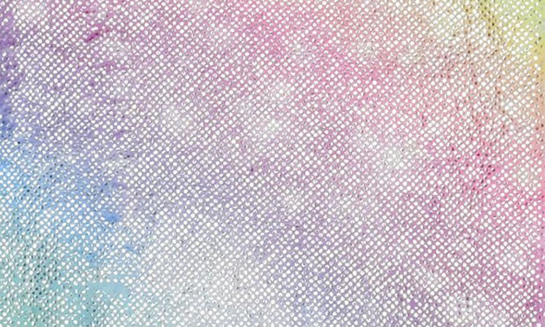 Shop Iscream Kids' Shimmery Rainbow Plush Romper In Purple Multi
