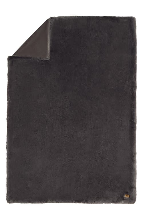 Ugg(r) Euphoria Throw Blanket In Charcoal/charcoal