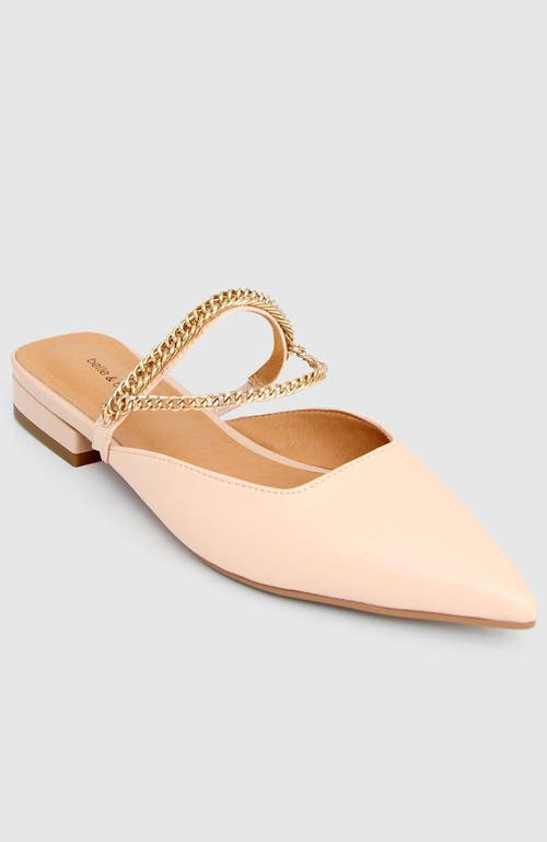Belle & Bloom On The Go Leather Flat - Sand In Beige