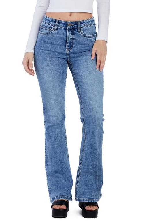 HINT OF BLU Happy High Waist Flare Jeans in Infinite Blue 