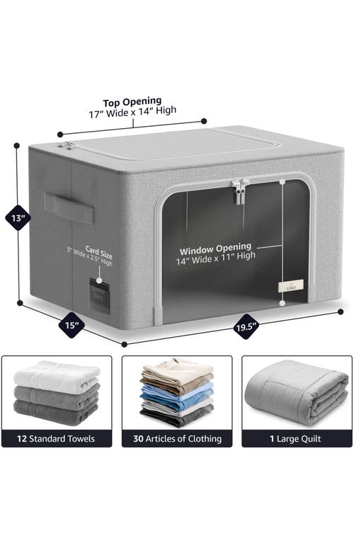 Sorbus 4-pack Foldable Storage Boxes In Gray
