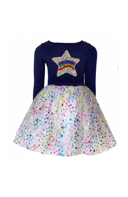 Lola + The Boys Babies'  Shining Star Fairydust Tutu Dress In Multicolor