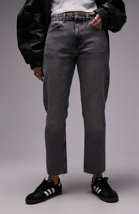 Women's Grey Straight-Leg Jeans | Nordstrom