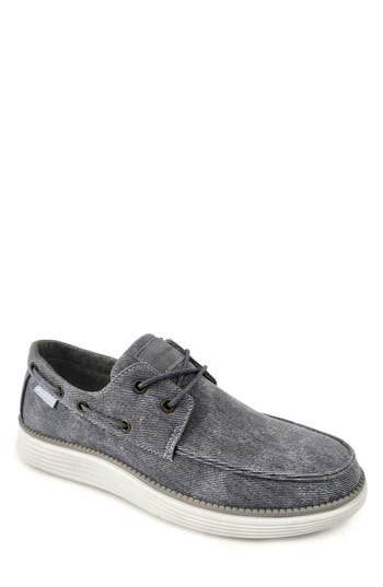 Akademiks Knox Boat Shoe In Grey