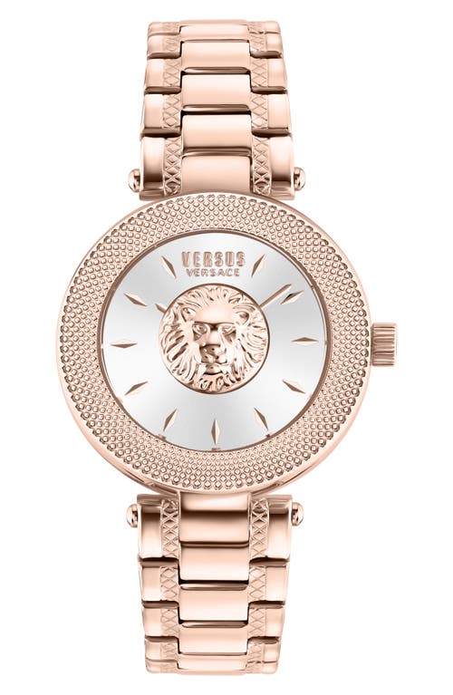 Shop Versus Versace Brick Lane Bracelet Watch, 36mm In Ip Rose Gold