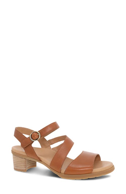 Tansy Ankle Strap Sandal in Luggage