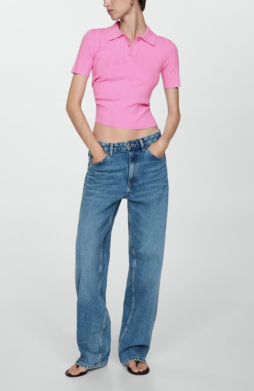 Mango Polo In Pink