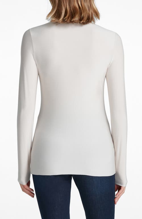 Commando Butter Crewneck Long Sleeve Top In Porcelain