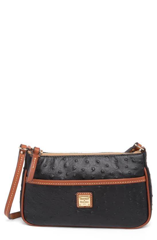 Dooney & Bourke Leather Lola Pouchette Crossbody Shoulder Bag Black W/Tags