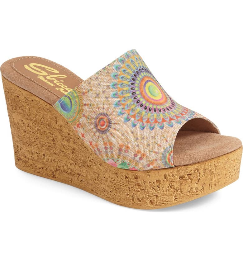 Sbicca 'Starboard - Vintage Collection' Psychedelic Print Wedge (Women ...