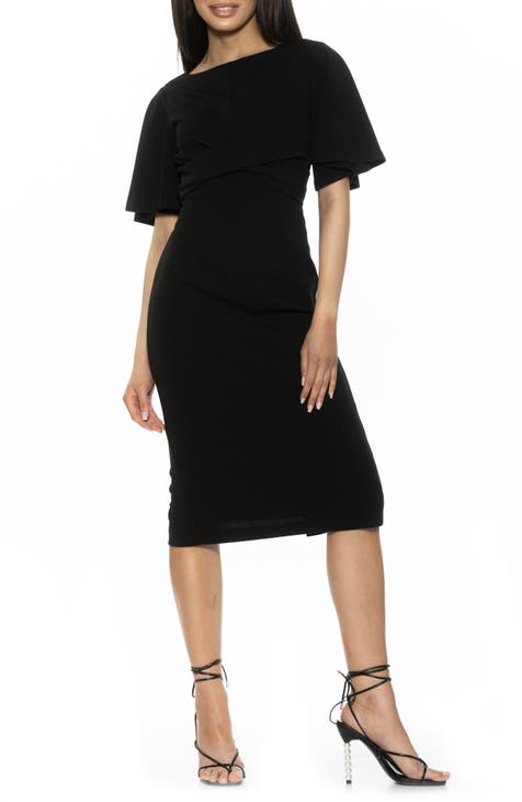 Ariah Flutter Sleeve Sheath Dress