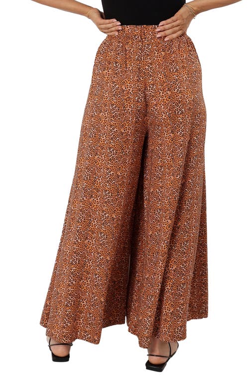 Petal And Pup Petal & Pup Selby High Waist Wide Leg Pants In Brown