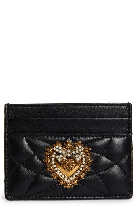 Lambskin Devotion embellished cardholder