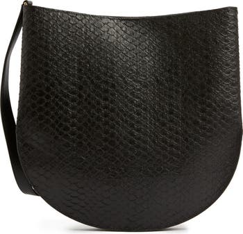 AllSaints Beaumont Snake Embossed Leather Hobo Bag Nordstrom