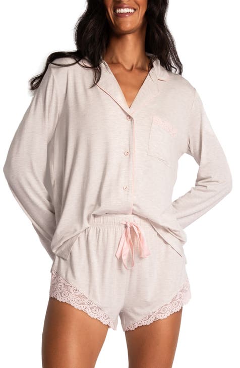 PJ Salvage Lovebug Classic Pajama Set in Ivory