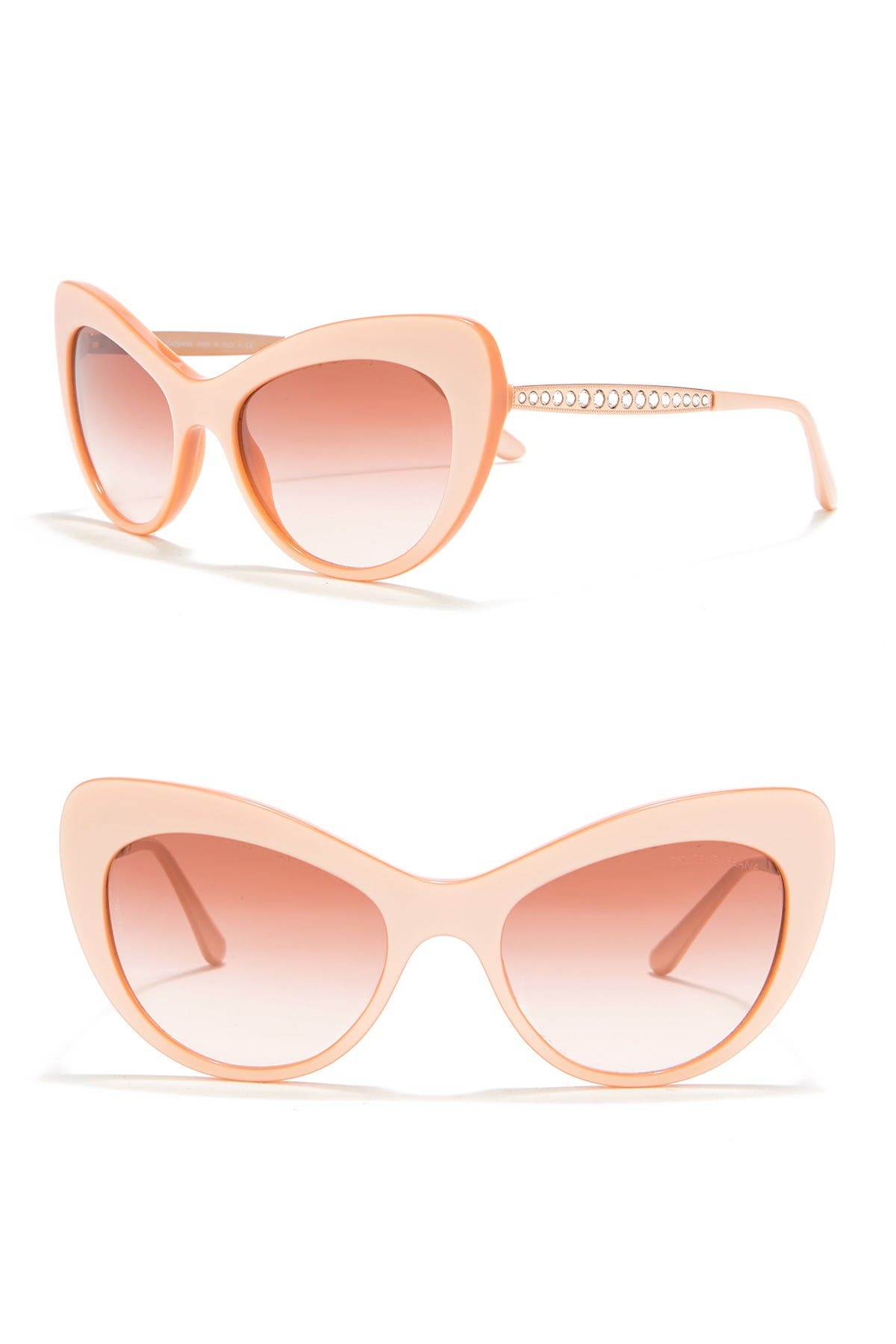 dolce & gabbana 52mm cat eye sunglasses