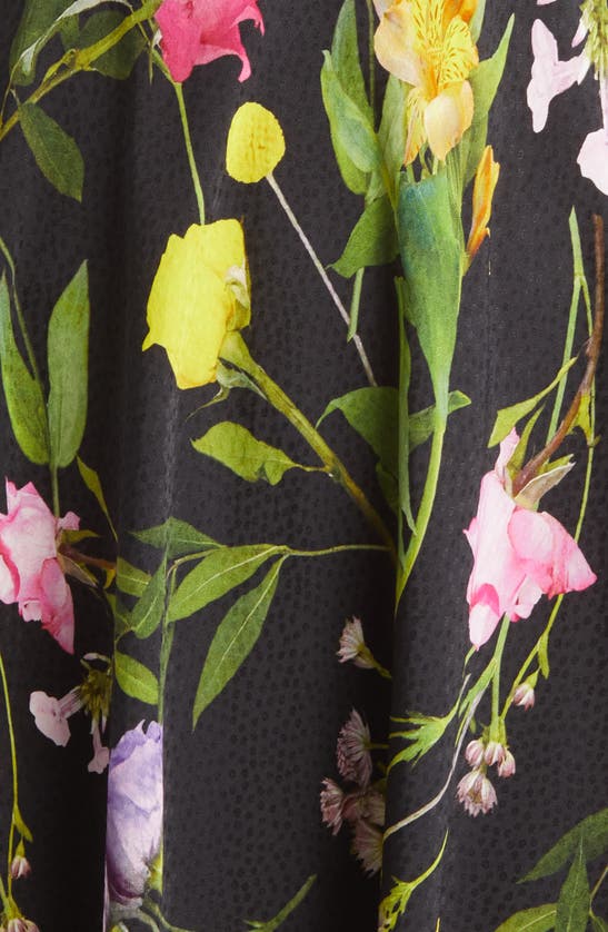 Ted Baker Opallie Floral Jacquard Dress In Black | ModeSens