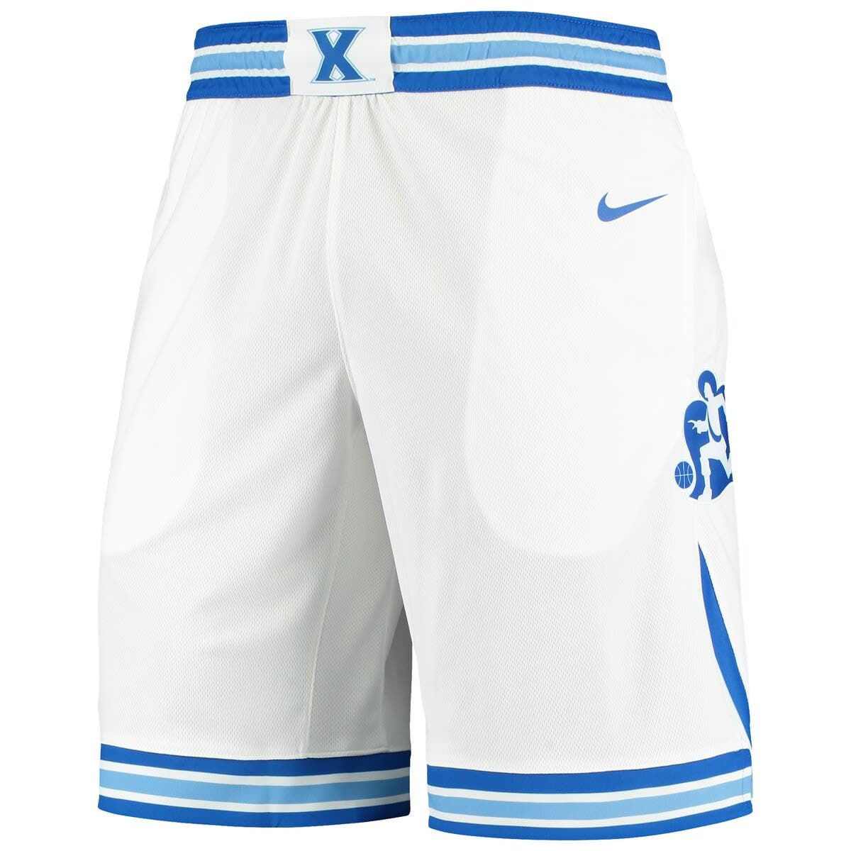 Nike Men's Nike White Xavier Musketeers Replica Basketball Shorts