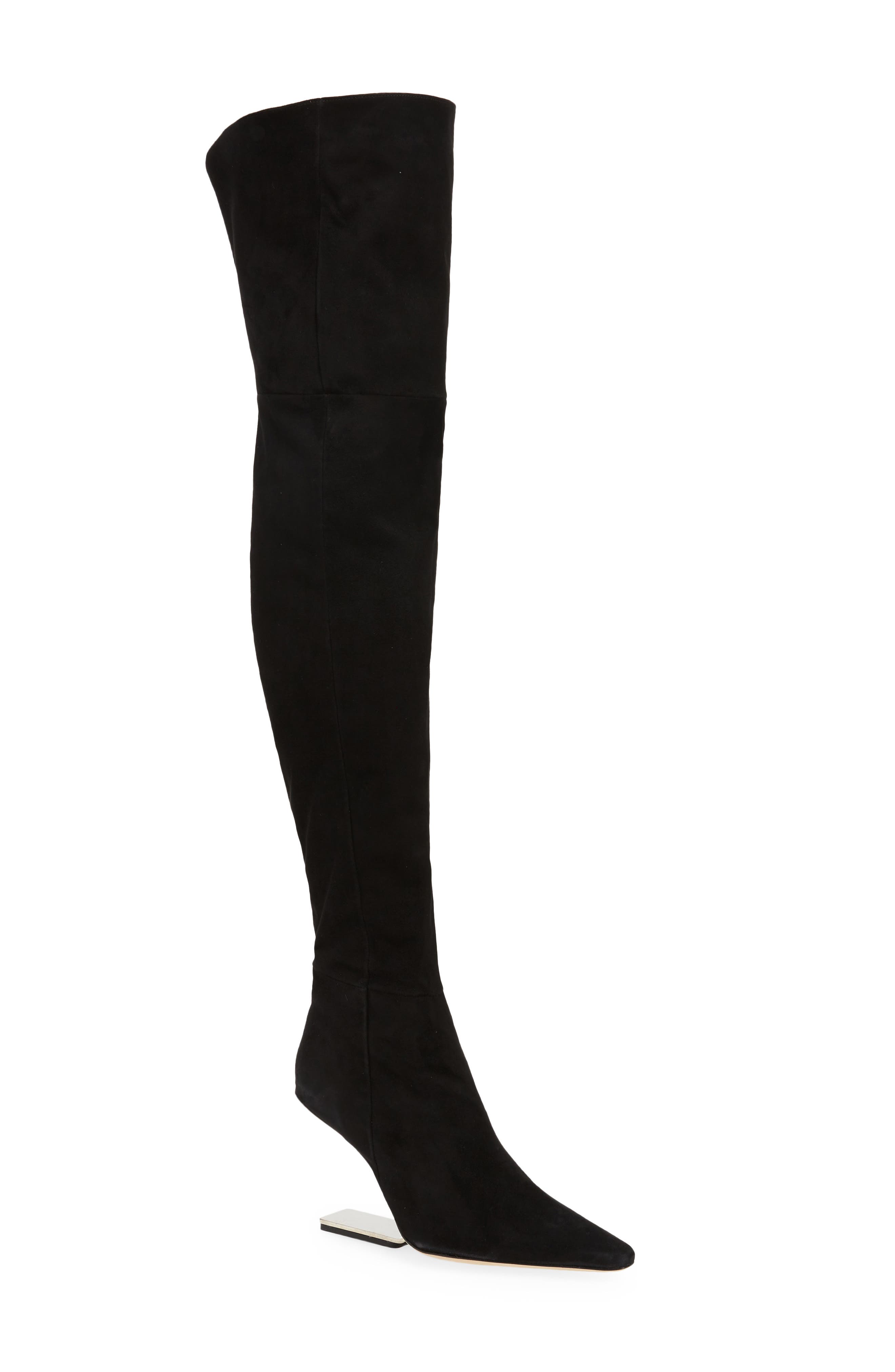 Cult Gaia Yasmina Over the Knee Boot in Black at Nordstrom