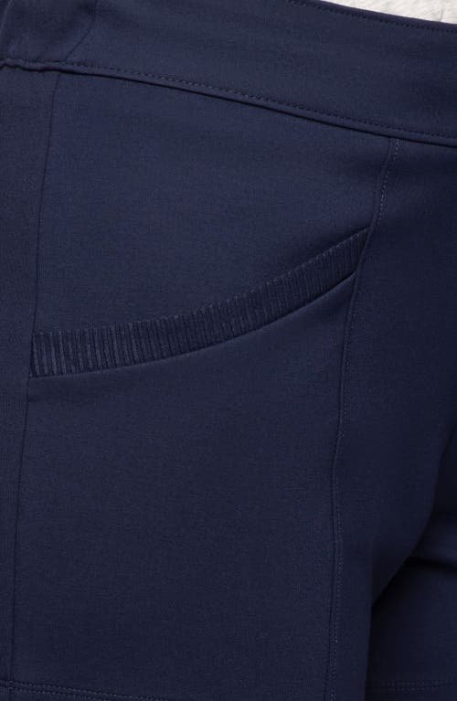 Travismathew Friday Ponte Shorts In Navy